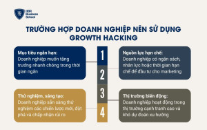 Trường hợp doanh nghiệp nên sử dụng Growth Hacking