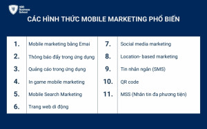 Các hình thức Mobile marketing phổ biến