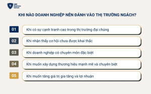 Khi muốn đánh vào thị trường ngách cần cân nhắc một số vấn đề