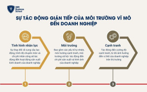 Tác động gián tiếp của môi trường vĩ mô đến doanh nghiệp