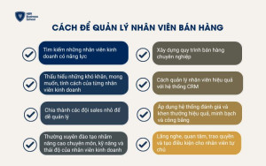 Cách quản lý nhân viên kinh doanh hiệu quả