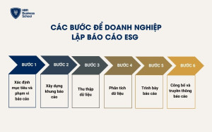 Các bước để doanh nghiệp lập báo cáo ESG