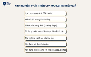 Kinh nghiệm để phát triển CPA hiệu quả