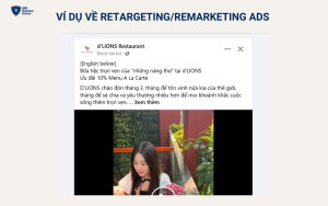 Ví dụ minh họa về remarketing/ retargeting