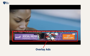 Minh họa về loại hình quảng cáo Overlay ads