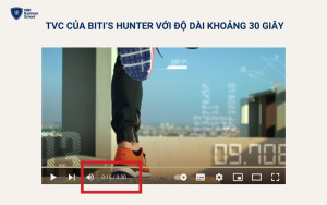 Biti’s Hunter đã tính toán thời gian cho TVC hợp lý