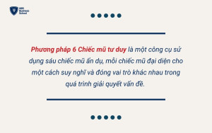 6 chiếc mũ tư duy là công cụ sử dụng để thảo luận trong làm việc nhóm