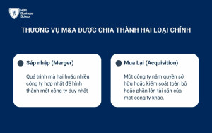 Thương vụ M&A bao gồm sáp nhập và mua lại