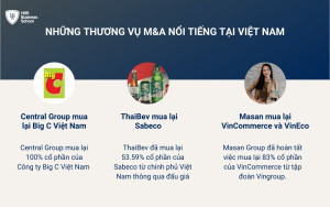 Những thương vụ M&A nổi tiếng Việt Nam