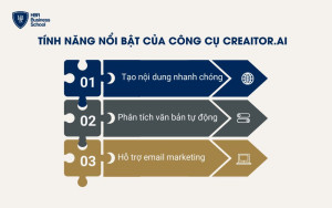 Một số tính năng nổi bật của công cụ Creaitor.ai