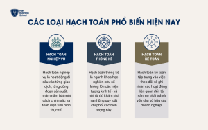 Các loại hạch toán phổ biến hiện nay