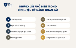 Các lỗi thường gặp khi rèn luyện kỹ năng quan sát