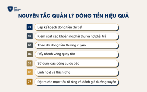 Nguyên tắc quản lý dòng tiền hiệu quả