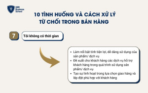 Xử lý tình huống “Không có thời gian”