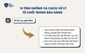 Xử lý tình huống “Để suy nghĩ thêm