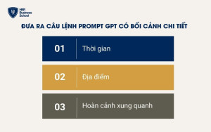 Đưa ra câu lệnh Prompt GPT có bối cảnh chi tiết