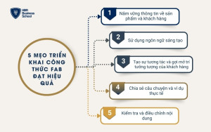 5 mẹo triển khai công thức FAB đạt hiệu quả