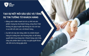 FAB không chỉ giúp truyền đạt thông tin mà còn tạo ra sự kết nối cảm xúc với khách hàng