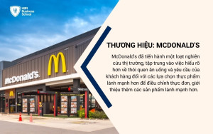 Ví dụ thực tế nổi bật trong nghiên cứu thị trường của thương hiệu McDonald's