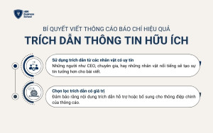 Cách chọn trích dẫn thông tin hiệu quả