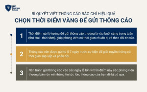 Cách chọn thời điểm phù hợp để gửi thông cáo báo chí