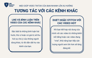 Tương tác với những kênh TikTok khác giúp video dễ dàng lên xu hướng hơn