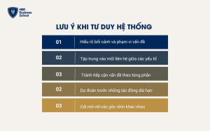 Những lưu ý khi tư duy hệ thống