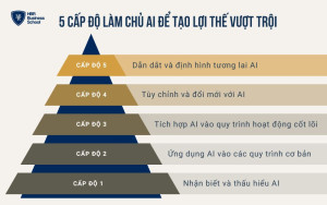 5 cấp độ làm chủ AI trong doanh nghiệp