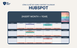 HubSpot cung cấp các mẫu Content Calendar cho Social Media miễn phí