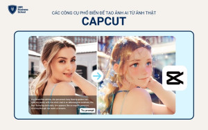 Capcut cũng cung cấp tính năng tạo ảnh AI