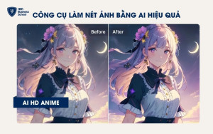 AI HD Anime là một công cụ AI làm nét hình ảnh theo phong cách anime