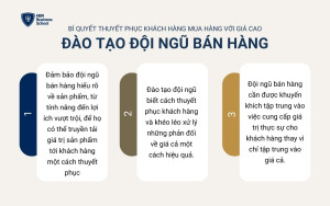 Đào tạo đội ngũ bán hàng sẽ là yếu tố quan trọng để thành công