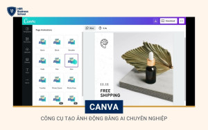 Canva cho phép người dùng tạo ảnh động bằng AI và nhiều công cụ thiết kế đa dạng khác