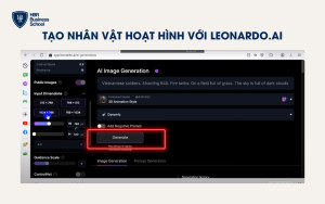 Nhấn Generate để tạo nhân vật