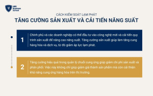 Kiểm soát lạm phát bằng cách tăng cường sản xuất và cải tiến năng suất