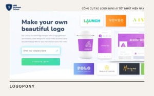 Logopony có khả năng tạo hàng nghìn mẫu logo khác nhau