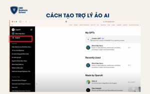 Truy cập vào GPT Builder