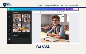 Canva cung cấp tính năng tạo nhân vật AI dành cho những người không chuyên về thiết kế