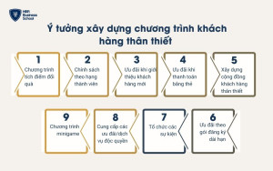 9 ý tưởng xây dựng chương trình khách hàng thân thiết