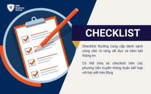 Checklist hình thức Content cung cấp giá trị thiết thực cho khách hàng tiềm năng