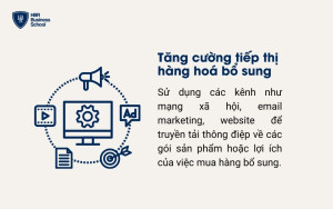 Tăng cường tiếp thị hàng hoá bổ sung