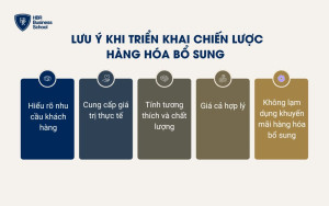 Những lưu ý khi triển khai chiến lược hàng hóa bổ sung