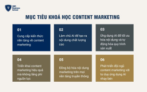 Mục tiêu của khóa học Content Marketing của Trường Doanh Nhân HBR