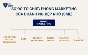 Sơ đồ tổ chức phòng Marketing của doanh nghiệp nhỏ (SME)