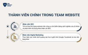 Thành viên chính trong team Website