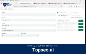 TopSEO.AI là một công cụ hỗ trợ viết nội dung SEO tích hợp công nghệ AI