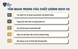 Tầm quan trọng của chất lượng dịch vụ đối với doanh nghiệp