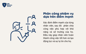 Phân công nhiệm vụ dựa trên điểm mạnh của từng nhân sự