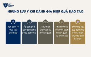 Lưu ý khi thực hiện đánh giá hiệu quả đào tạo