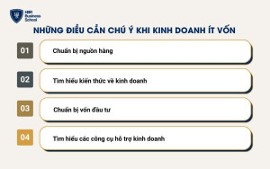 Những điều cần chú ý khi kinh doanh ít vốn